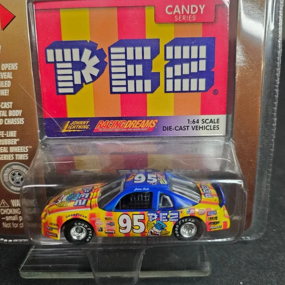 NIP Johnny Lightning PEZ Car Racing Dreams Candy Series 1/64 Die Cast 153-03